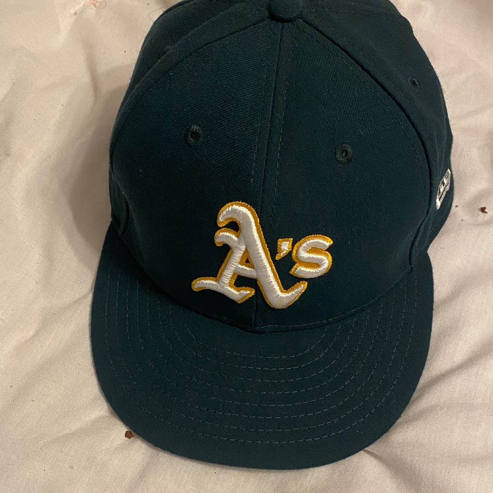 9fifty Dark Green Snapback Hat with White and Yellow Embroidered Logo